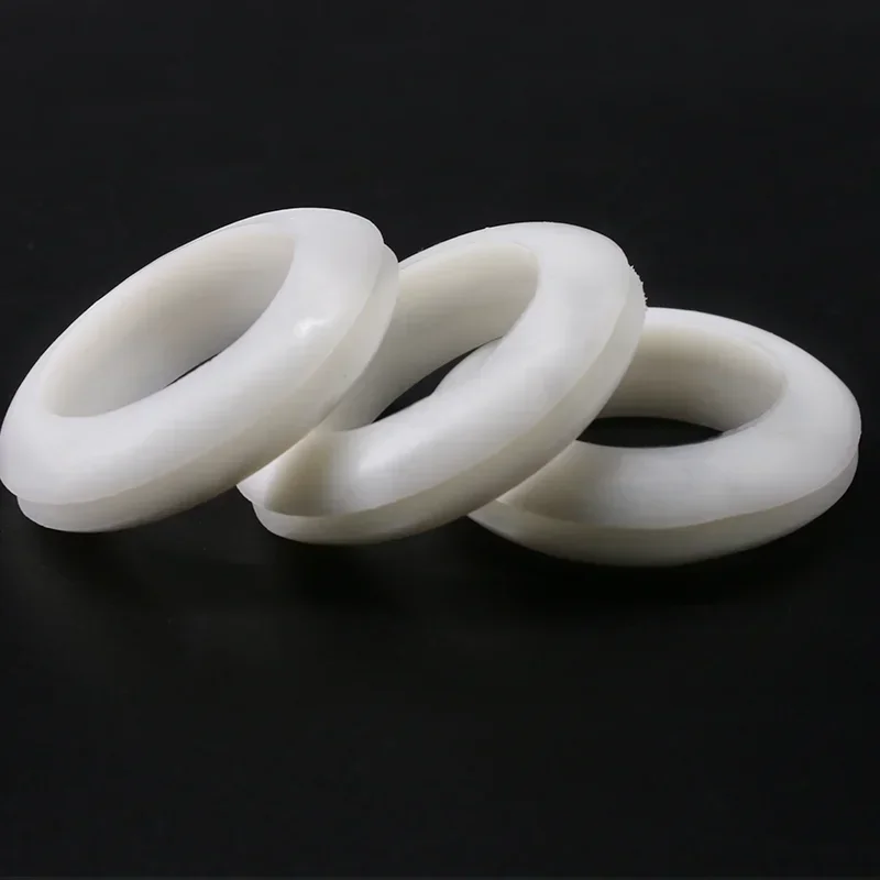 1000pcs Rubber Grommets Gasket 3mm/4mm/5mm/6mm/8mm/10mm/12mm Double Sided Coil Wire Protective  Seal Ring Cable  O-ring