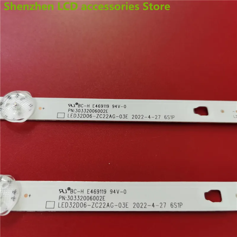 Per Haier LE32B610X striscia luminosa LED32D06-ZC22AG-03E 30332006002E retroilluminazione TV 58.3CM 6LED 3V 100% nuova striscia di retroilluminazione a LED