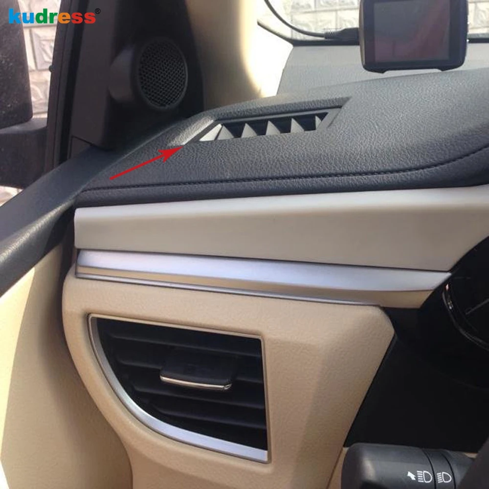 For Toyota corolla E170 2014 2015 2016 ABS Matte Car Dashboard Air Condition Vent Cover Trim Interior Mouldings Accessories