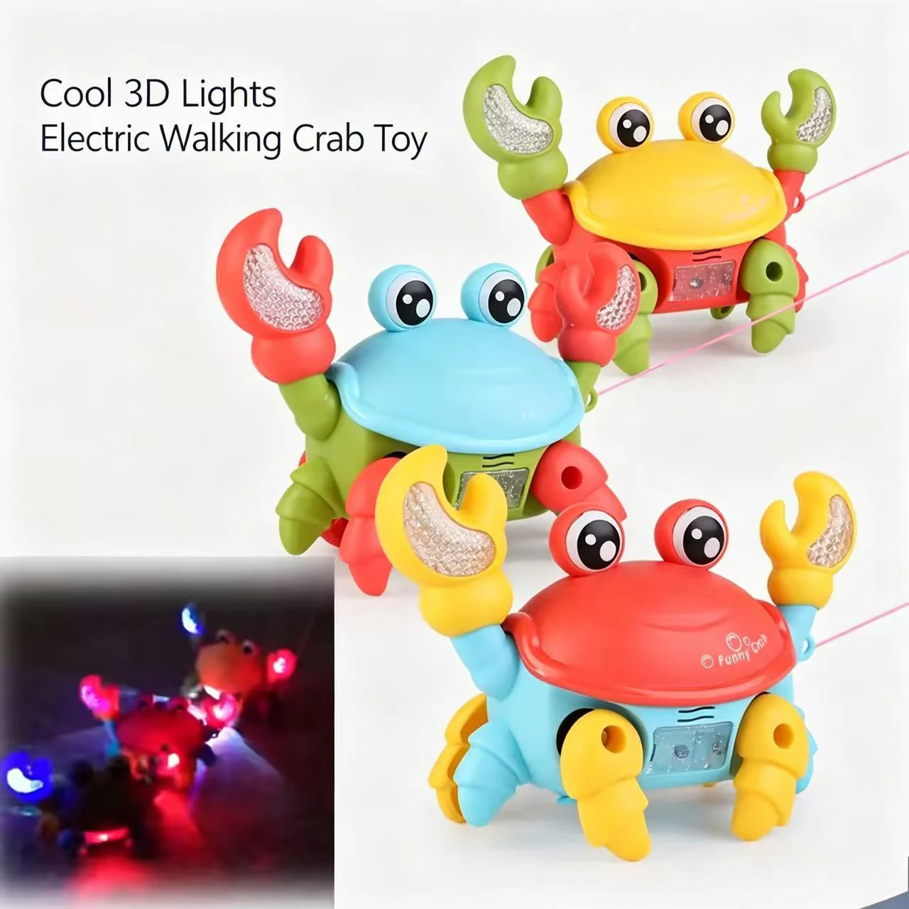 

Kids Induction Crawling Crab Octopus Walking Toy Baby Electronic Pets Musical Toys Educational Toddler Moving Toy Christmas Gift