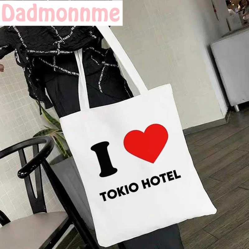 Bag Tokio Hotel Group Music Shoulder Bags Large Capacity Wild Messenger Bag Fashion New Cute Fun Canvas Handbag Women Bag Wallet