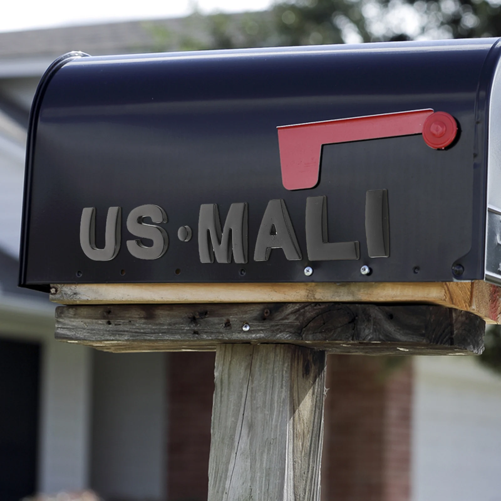 

1set 1Set Mailbox Letter Decals Self Adhesive Metal Alphabet Stickers Durable Weather Resistant Decorative Letters Diy Outdoor