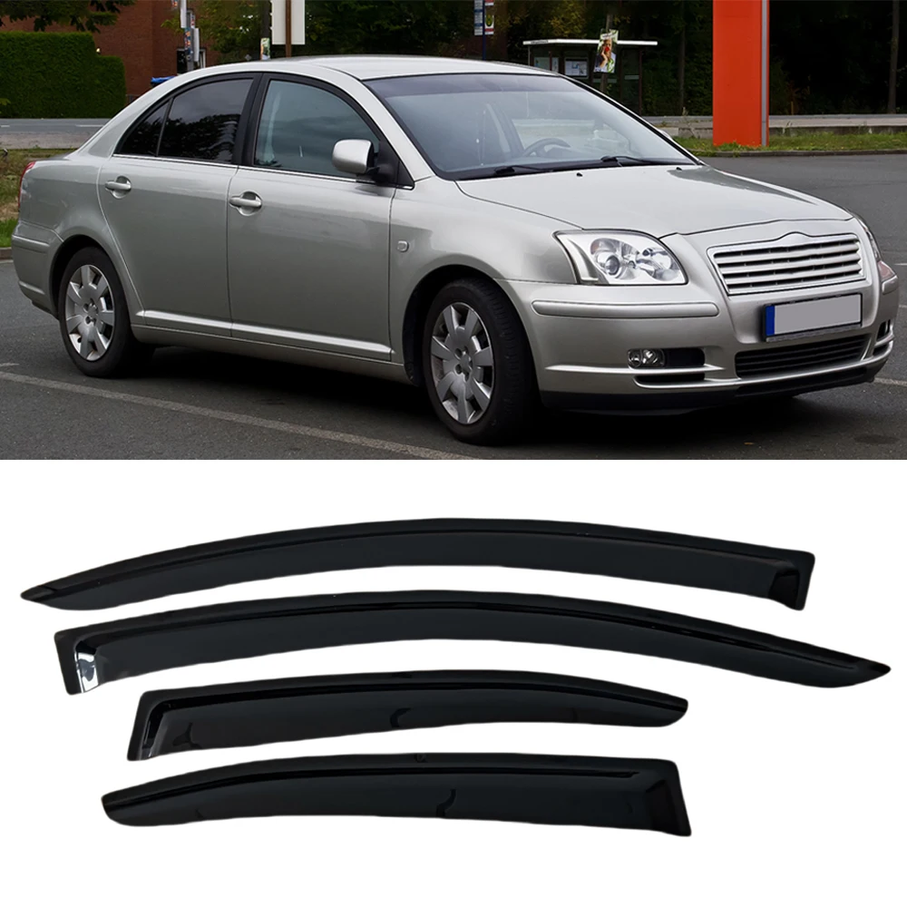 

Window Visor for TOYOTA AVENSIS T250 SEDAN 2003 2004 2005 2006 2007 2008 Wind Deflectors Rain Guards Door Visor Vent Shades