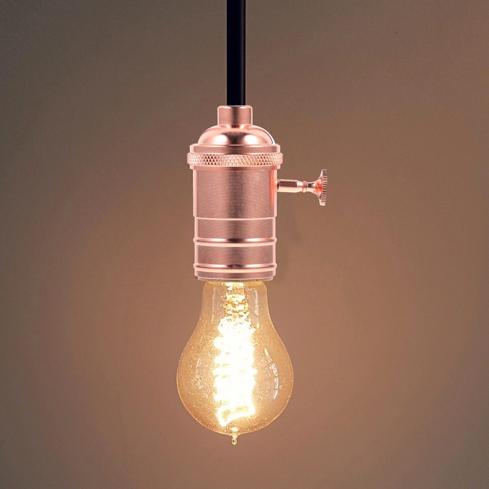 

E27 Lamp Holder Retro Hanging with Wall Plug Light Vintage Bulb