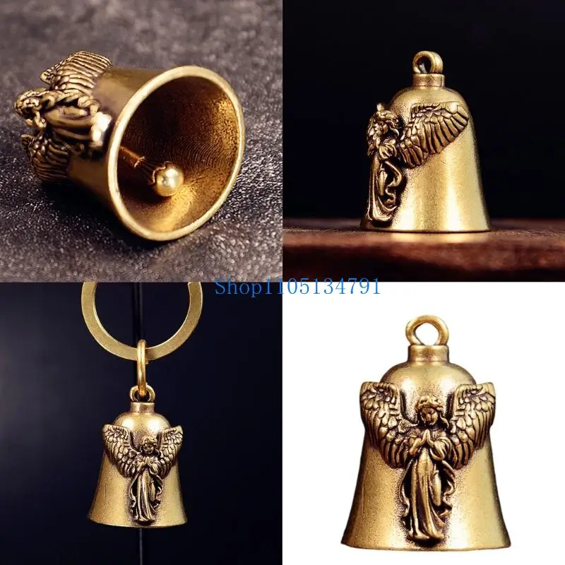 

98km Antique Polished Brass Decorative Bells For Keychains Bag Charm And Relaxation Gifts