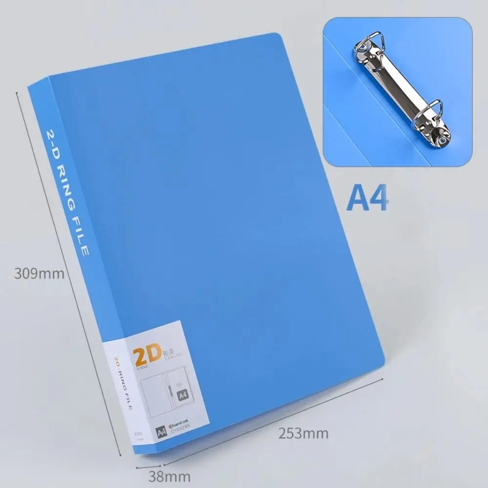 

New Office Document Binder File Folder D-shaped 2 Holes Transparent Folder Plastic Lever Arch File