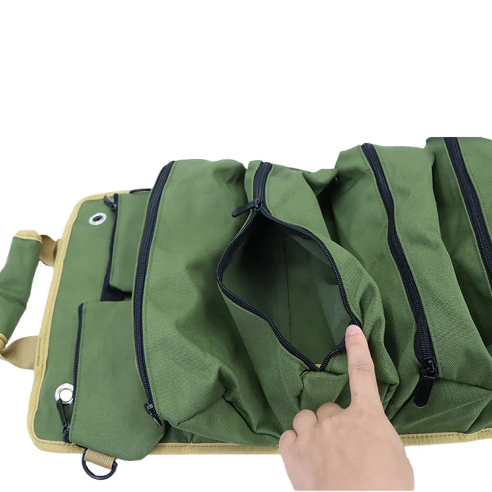 Multi-Purpose Working Tool Bag Multi Pocket Hardware Tools Pouch Roll UP Portable Small Tools Organizer Bag Wrench Roll Pouch