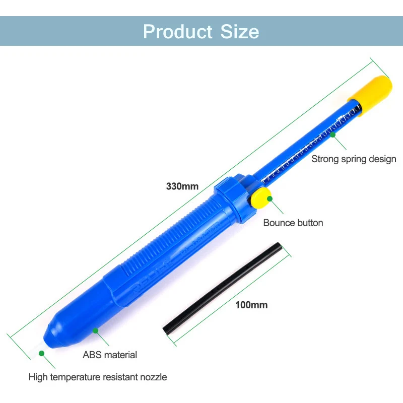 Manual Powerful Solder Suction Device RELIFE RL-084 Plus High Strength High Temperature Resistance Tin Absorbing Hand Tool