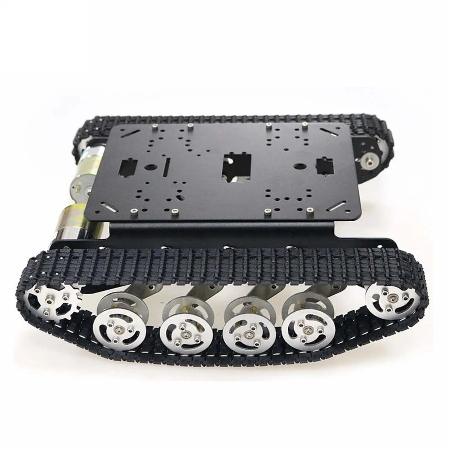 Metal robot tank car chassis tracked vehicle track crawler caterpillar Shock Absorber robotics diy rc toy teaching platform