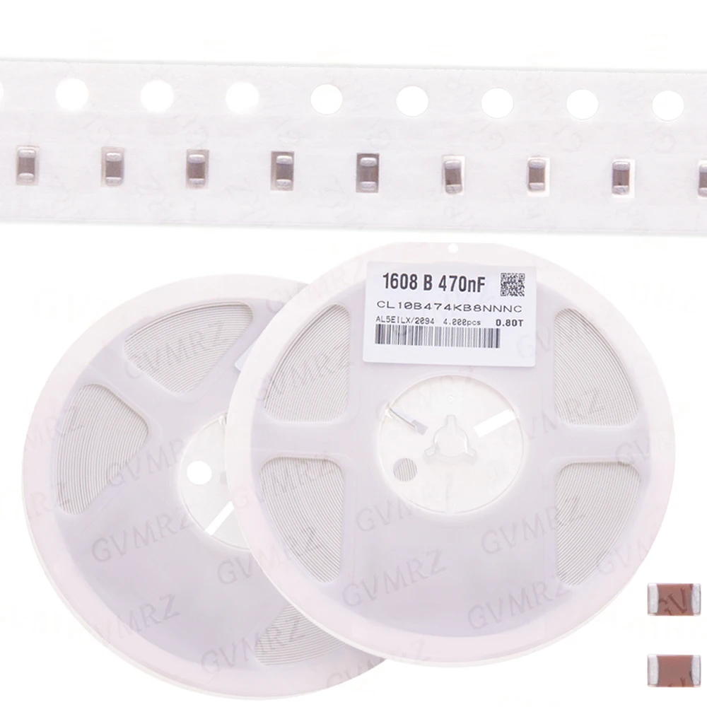 1reel 4000pcs 2.2UF 4.7UF 0603 2.2UF 4.7UF 10UF 1PF SMD IBUW Thick Film Chip Multilayer Ceramic Capacitor 0.5pF-47uF2.2UF 4.7UF