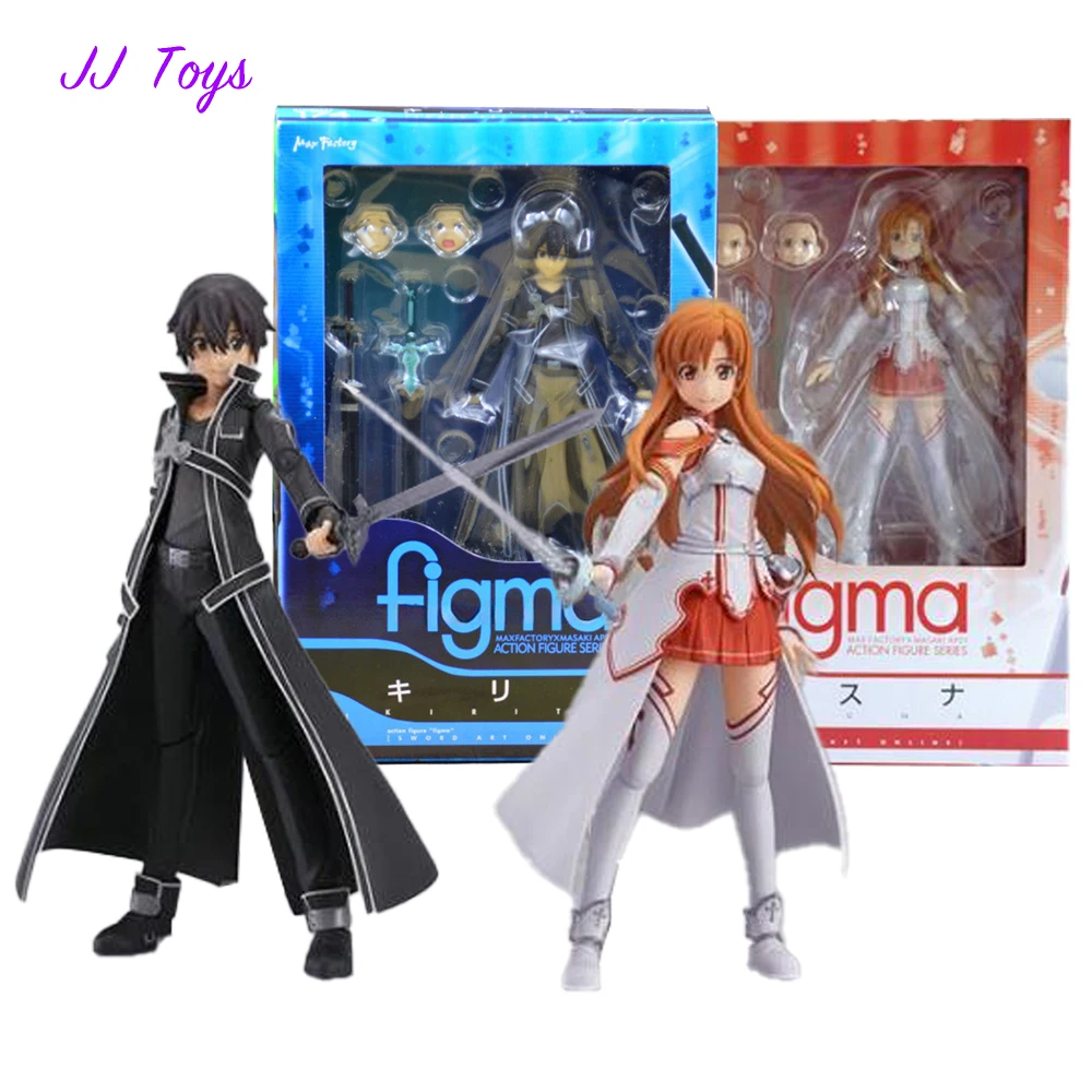 

15cm Sword Art Online Anime Figures Kirito And Asuna Action Figure model Doll Collection Toys Gifts