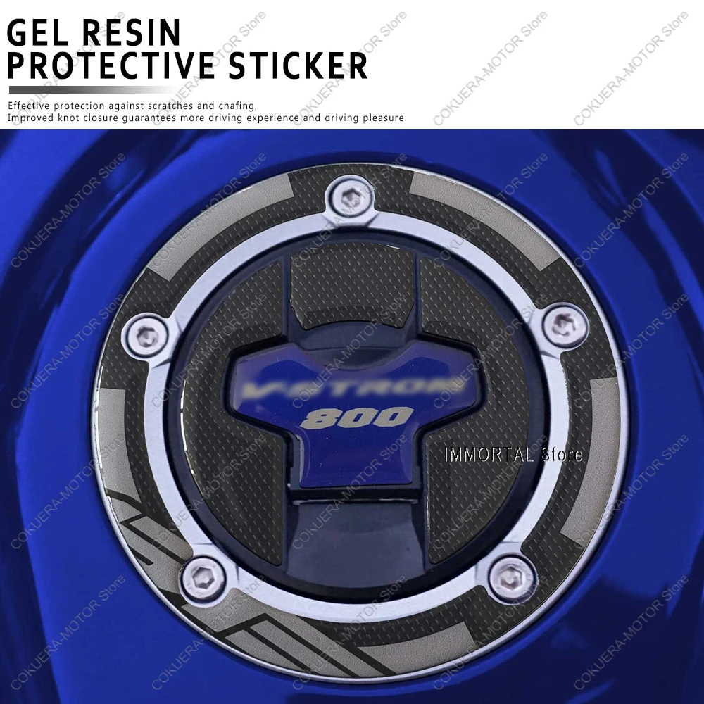 V-Strom 800SE Fuel Tank Pad Cap Motorcycle Sticker 3D Epoxy Resin Protection Sticker For V-Strom 800 SE 2023