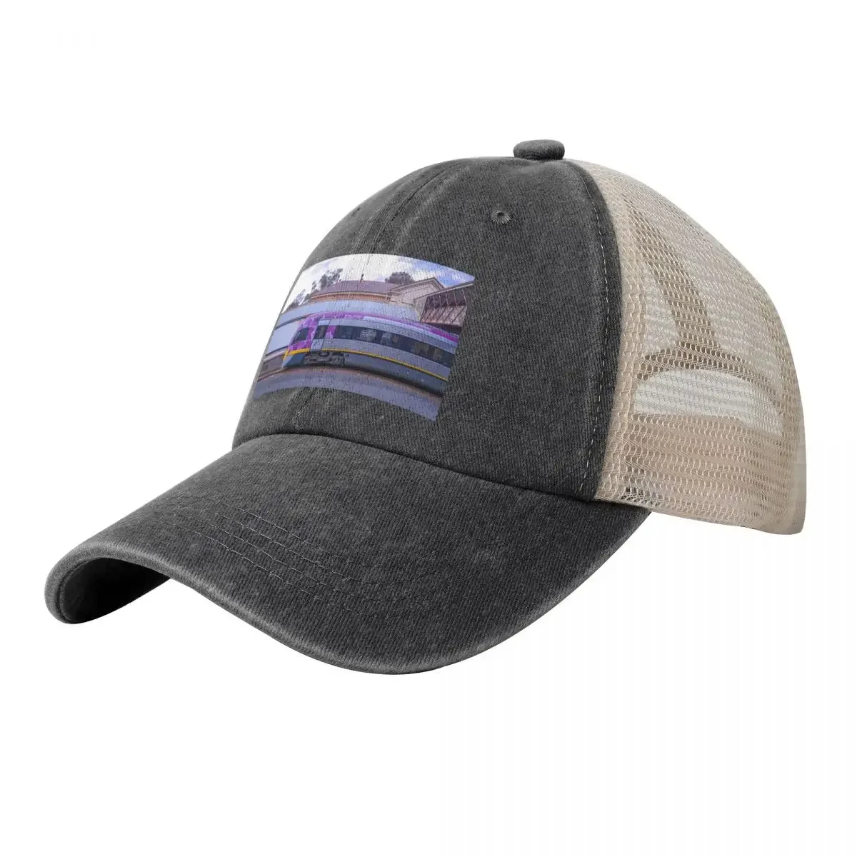 VLine Train in Bendigo headed North Baseball Cap sun hat Kids Hat Baseball Men Women's