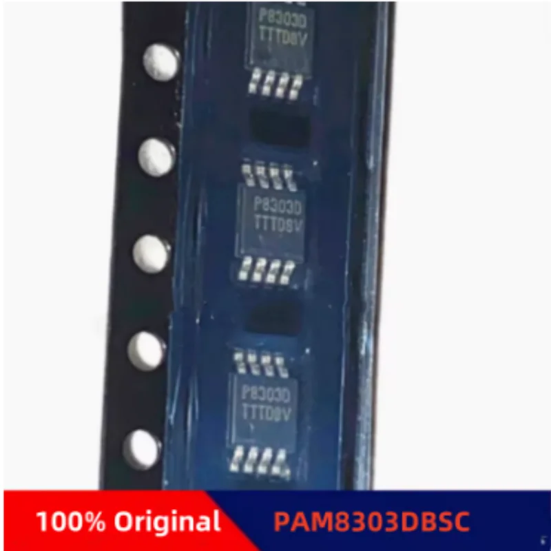 10PCS ZXM64P02XTA PAM8303DBSC PAM2841SR P-Channel MOSFET MSOP8 D Class Audio Power Amplifier SMD IC