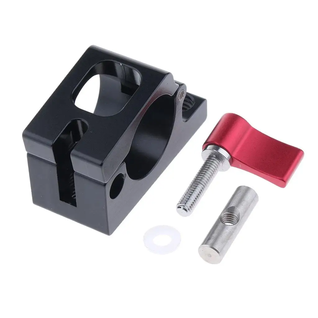 25mm Light Mount Stand Bracket Adjustable Rail Rod Clamp Aluminum Holder Compatible for DJI Ronin-m Gimbal Tube