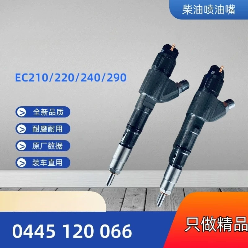 Fuel Injector Assembly 0445120067 Fit 210 240 Excavator D6E D7E Engine Replacement Injector Spare Parts