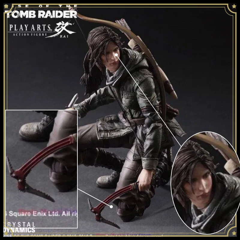 

In Stock Domestic Play Arts Modified Rise of The Tomb Raider Laura Action Figure Gift Model Ornament Collection