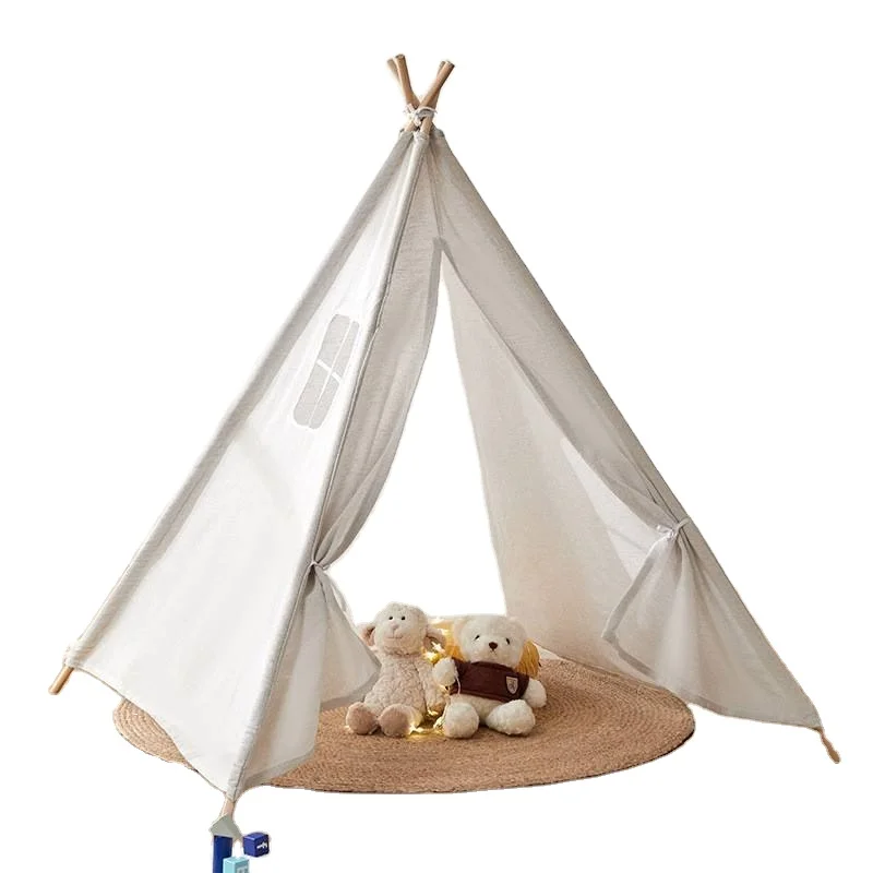 

High Quality Tipi Pyramid Type Triangle Small Children House Tents Indoor Playhouse Kids Play Tent for Party