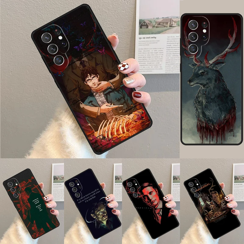 Hannibal Silicone Phone Case For Samsung Galaxy note 10 pro S26 S25 S24 S23 S22 S21 Plus S25Ultra Capa Cover