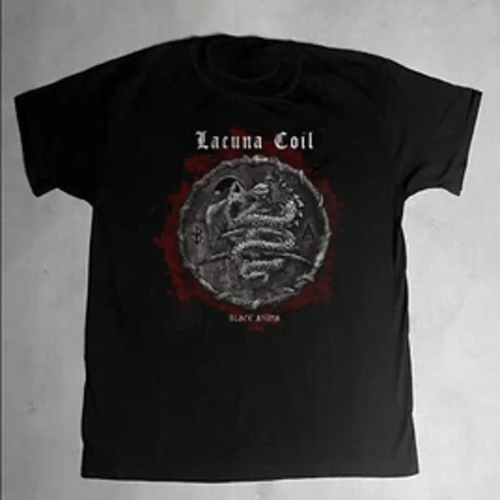 Black Anima Lacuna Coil Album Band For Fan S to 5XL T shirt vintage Washed Casual Comfortable Top For Everyday Wear graphic