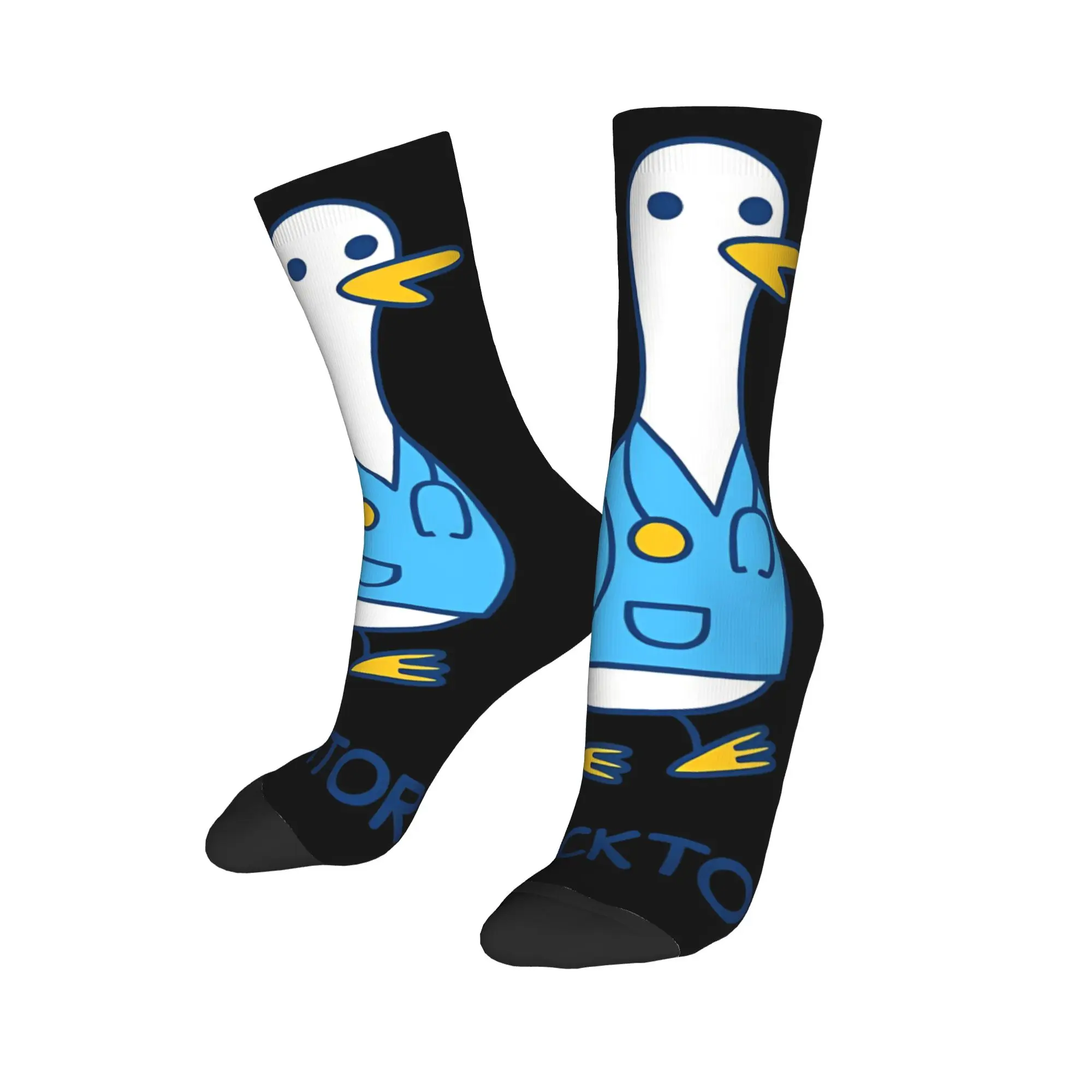 Happy Funny Men's Socks Novelty Cartoon Fun Duck Doctor  Sock Polyester  Sport Women's Socks Spring Summer Autumn Winter
