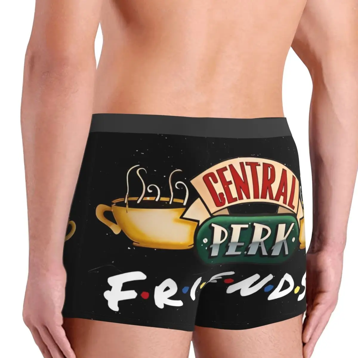 الأصدقاء برنامج تلفزيوني سلسلة الملابس الداخلية الكرتون مركز بيرك الذكور السروال مخصص سراويل بوكسر عالية الجودة الملاكم موجز حجم كبير