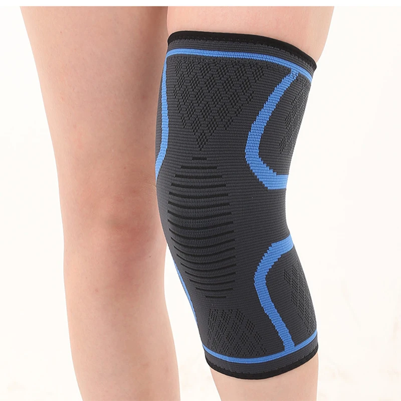 Knitted nylon sports knee pads men and women fall and winter badminton running fitness knee pads outdoor mountaineering warm kne