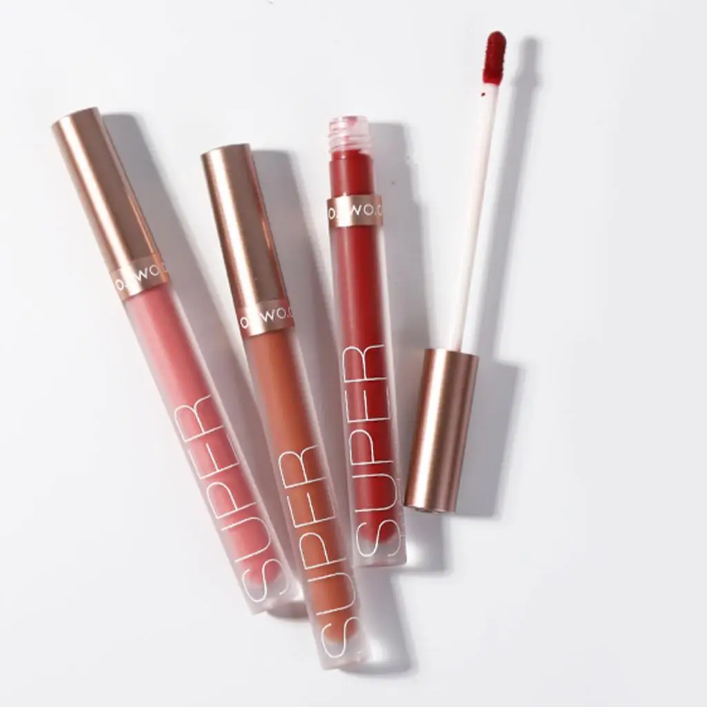 Brillo de labios mate de terciopelo, mancha desnuda hidratante para uso diario, juego de maquillaje de labios para niñas