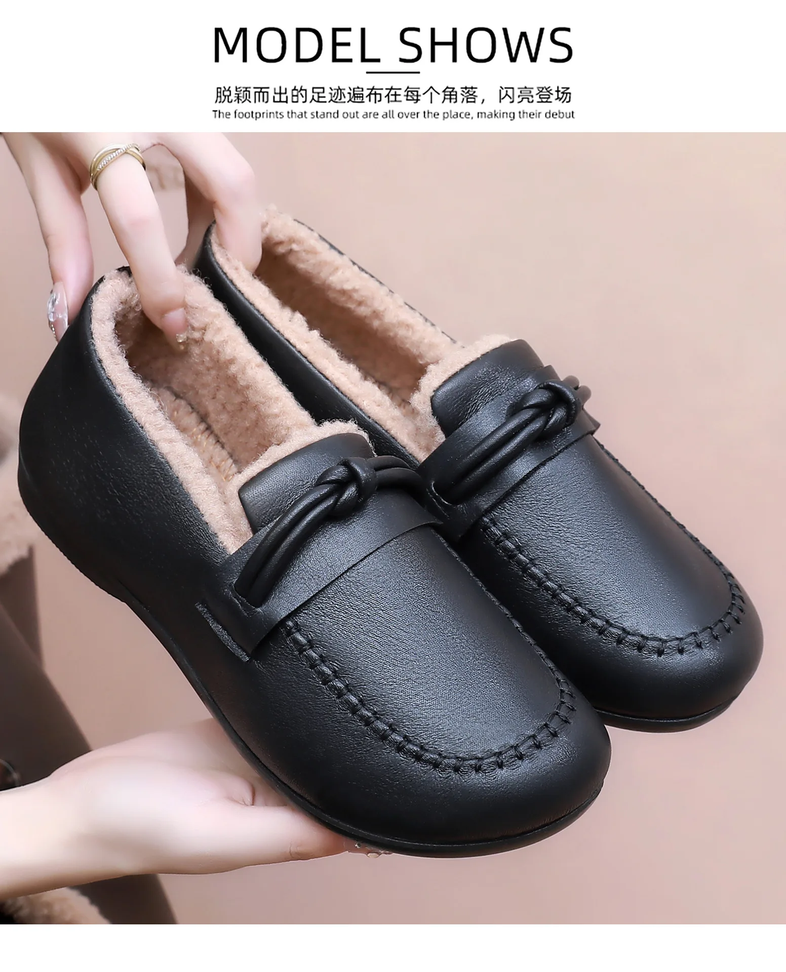 Damen-Winterschuhe, neue rutschfeste, wasserdichte Baumwollstiefel, beliebte modische Freizeit-Baumwollschuhe – Detail 15