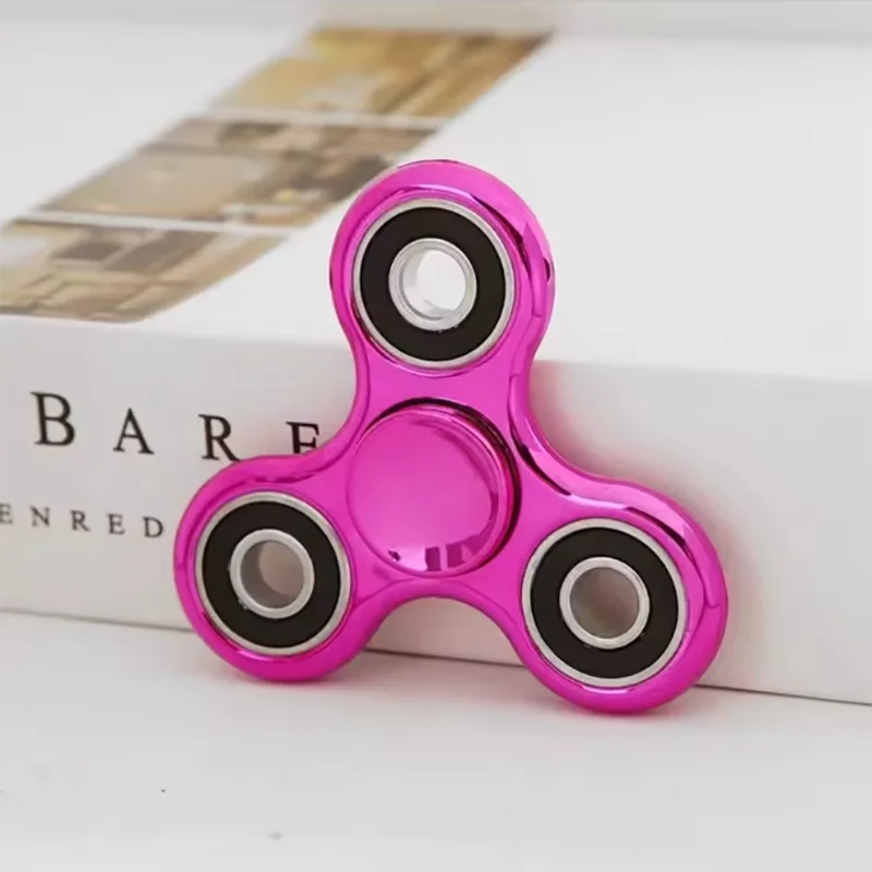 4 Bearing Fingertip Gyroscope Gold Plated Three Finger Rotation Stress Relieving Toy Educational Fun Fingertip Stress Relieving
