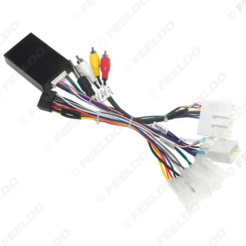 FEELDO Car Audio Stereo 16PIN Android Power Wiring Harness Cable Adapter  For Subaru XV/Crosstrek(2017+)/Forester