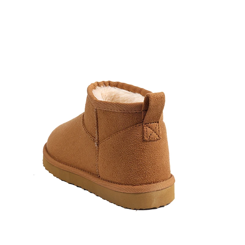 Evshine Winter-Pelz-Schneestiefel für Damen, rutschfest, mit Plüsch gefüttert, Wildlederstiefel, warme, flauschige Hausschuhe, klassische Schneestiefel – Detail 10