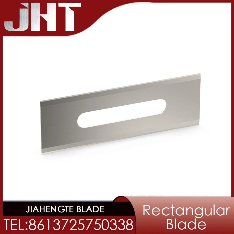 Tungsten Steel Slotted Double Edge Blade Waist Hole Blade 57x19x0.4MM Rectangular Blades