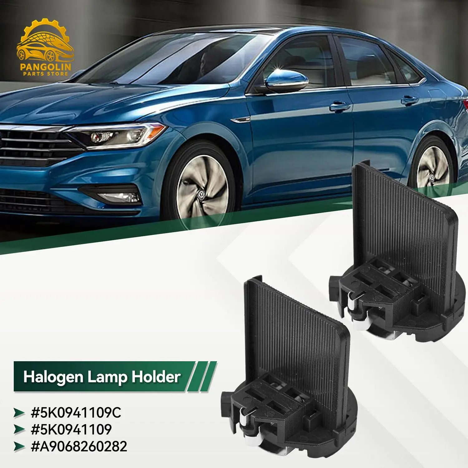 2PCS H7 Headlight Bulb Socket Retainer Holder Adapter For VW Golf Jetta Passat Tiguan Scirocco Touran Mercedes Vito Sprinter