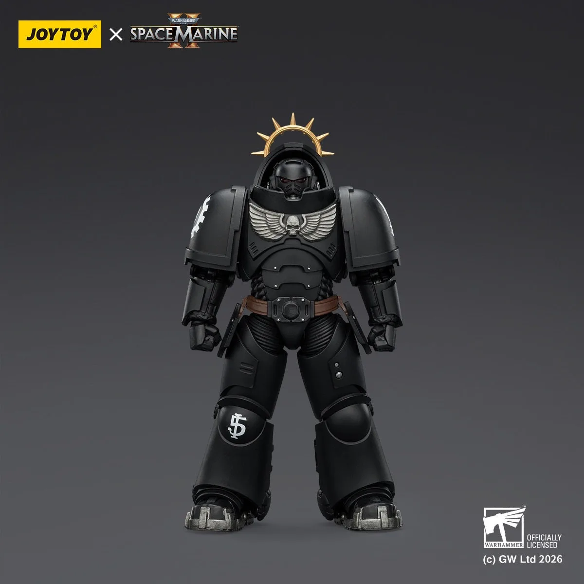 【Accessories】JOYTOY Warhammer 1/18Action Figures Game Edition Iron Hands Heavy Intercessor with Heavy Bolt Rifle and Bolt Pistol - view 4