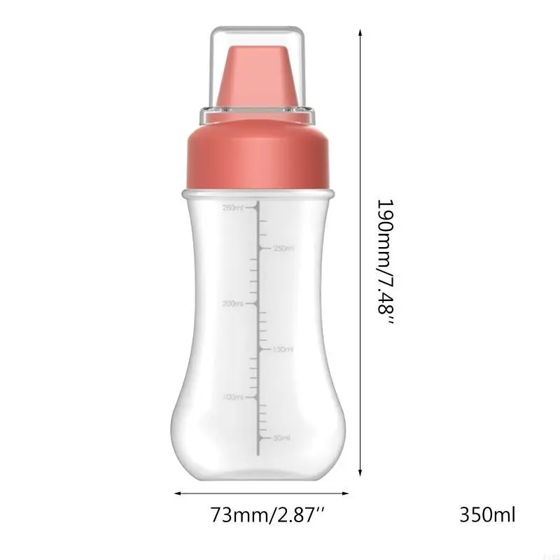 F19B 5 Hole Condiment Sauce Bottle with Cover Mustard Ketchup Kitchen Cooking Tools