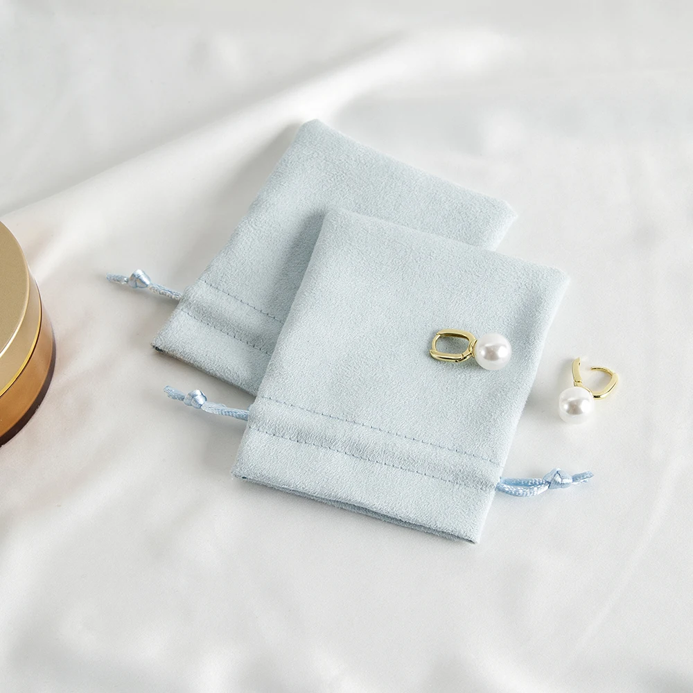 

10 шт./лот, фланелевая замшевая бархатная сумка на шнурке, разные размеры, подарочная упаковка для ювелирных изделий, саше для хранения конфет, дисплей, праздничный подарочный пакет