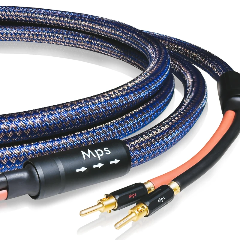 HIIFI Mps flagship audio cable ZEUS SP fever grade power amplifier is connected to the speaker OCC copper speaker cable