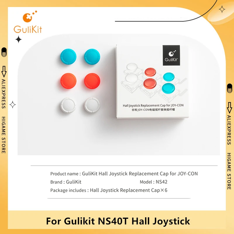 

GuliKit Hall Joystick Replacement Cap For JOY-CON Support For Nintendo Switch,Switch Oled,Switch Lite Joystick Cap NS40T