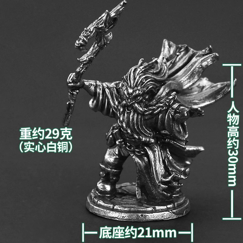 Armored Warrior Swordguard Metal Figurine Assassin Archer Dwarf Soldier Model Decoration Mini Copper DIY Toy for Collectors