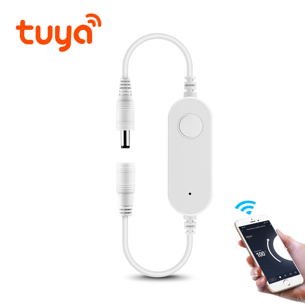 Tuya Wifi LED Controller Dimmer 12V -24V do monochromatycznych taśm LED współpracuje z Alexa Google Assitant