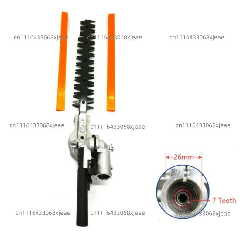 26mm 7/9 Spline Square Hedge Trimmer Head High Pole Lawn Mower Replacement Garden Tool Parts