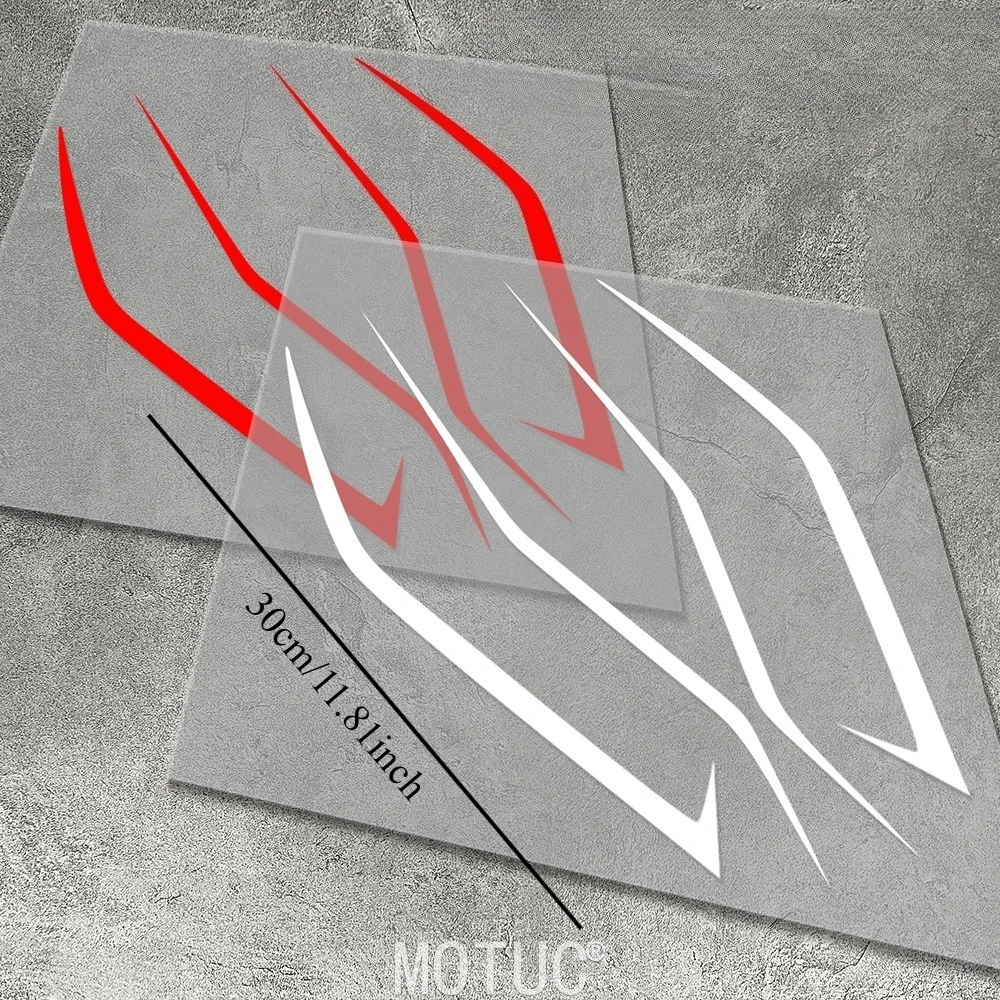 1Set Stripe Motorcycle Stickers Waterproof Vinyl Decals for DIY Racin Helmet Motorbike Fairing Fuel Tank Modification Decoration