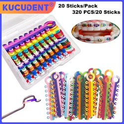 New Two-Tone Dental Orthodontic Elastic Ligature Ties Dental Rubber Bands for Teeth Braces Dentist Ortho Materials