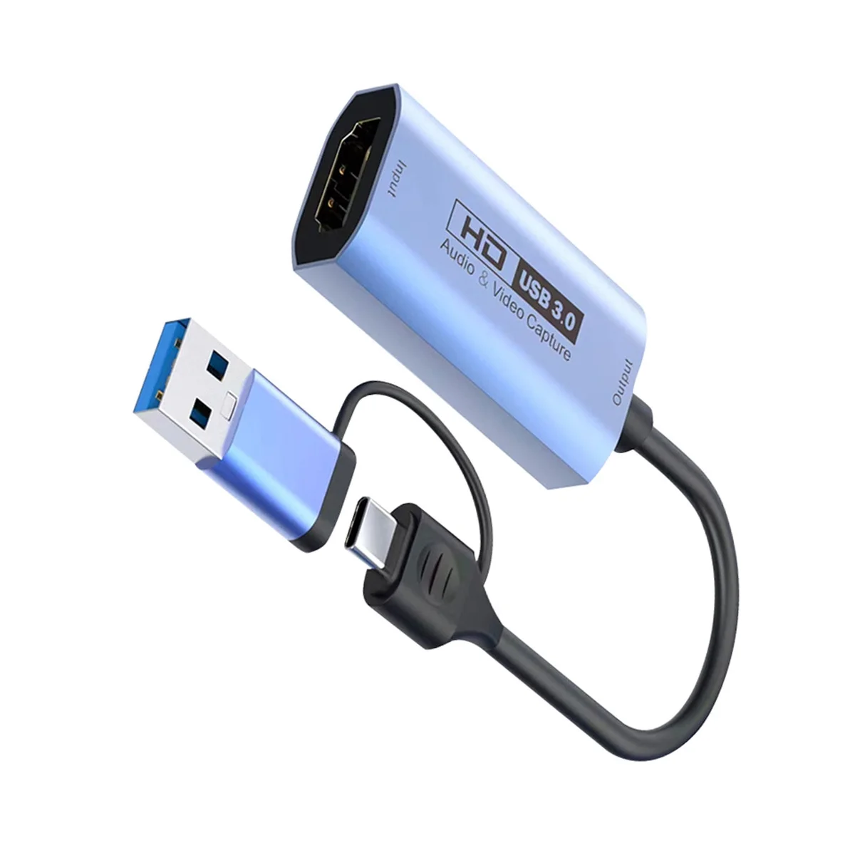 4K 60Hz Video Capture Card USB3.0 Capture Card HDMI-Compatible HD Capture Card Game Live Recording Video Collector