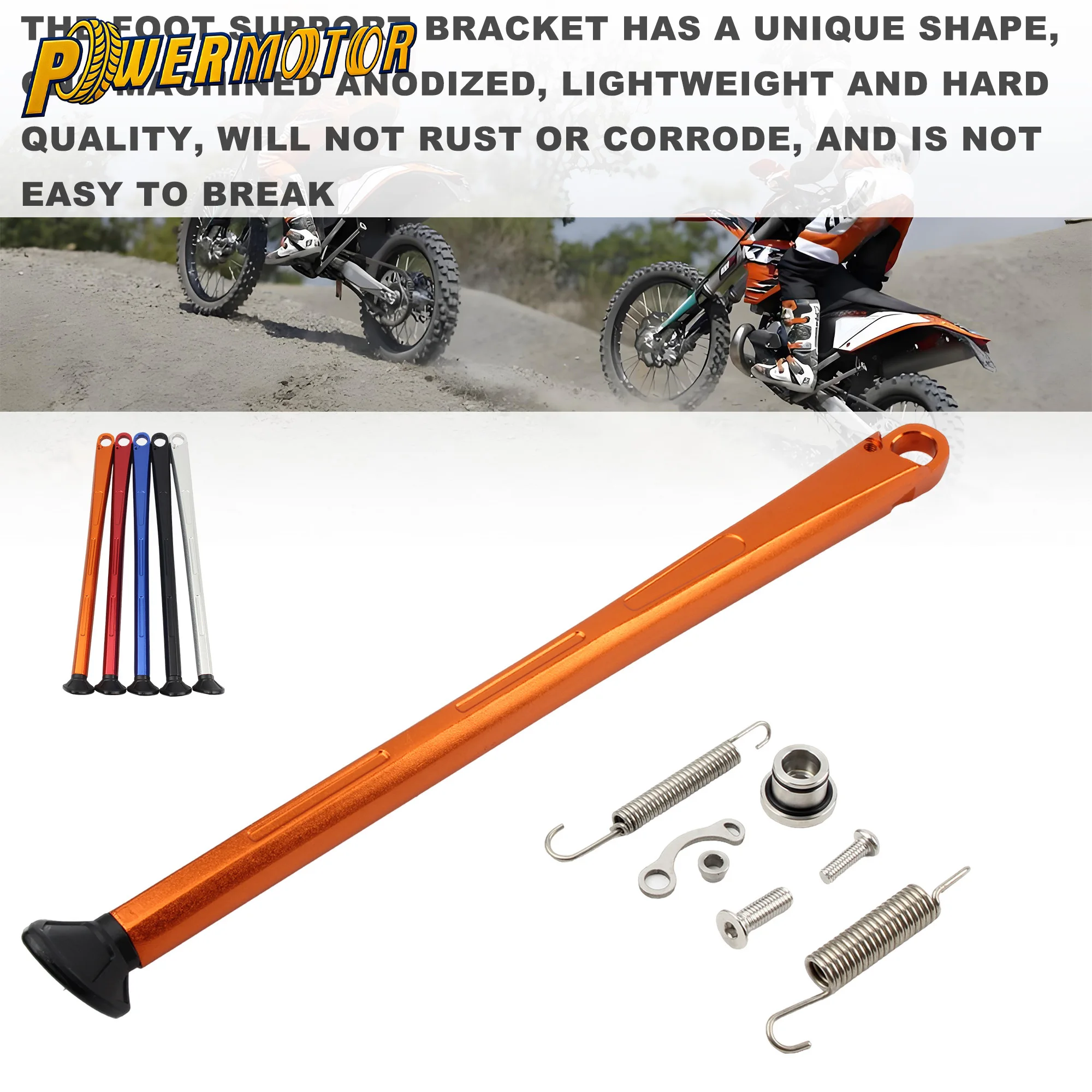 

For KTM EXC EXCF XC XCW XCF XCFW 125-500 2008-2016 Enduro Motorcycle Kickstand With Spring Kit Motocross Side Stand Accessories