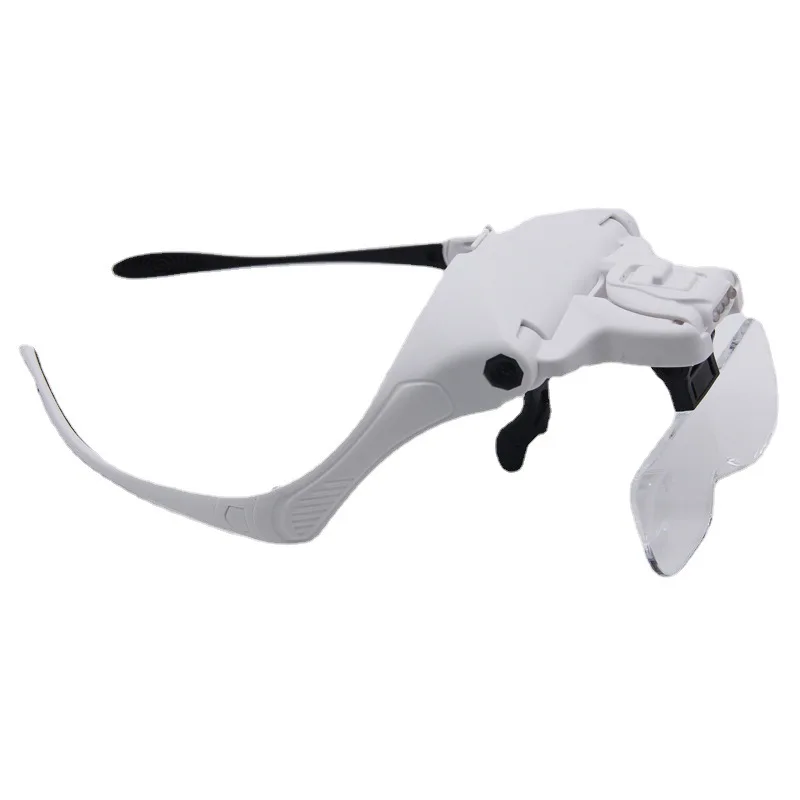 Led Light Lamp Magnifying Glasses Jeweler Headband Magnifier Eye Glasses Head Loupe Repair Reading Magnifiers