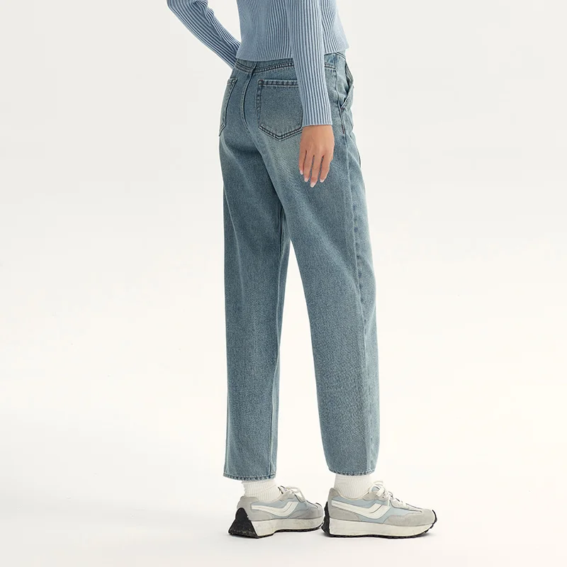 Semir Jeans Women 2025 Fall Loose Tapered Pants Slimming Flare Leg Trendy Cool Long Trousers