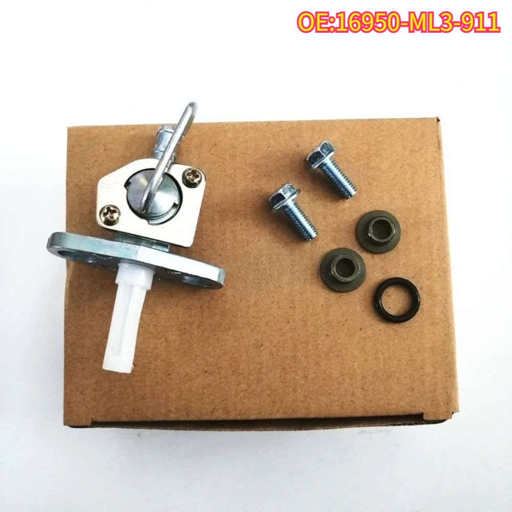 

High quality New For 16950-ML3-911 FuelPetcock Valve Gas Tank Switch Fuel Cut Off Valve Honda CR125R CR250R CR450R CR480R CR500R