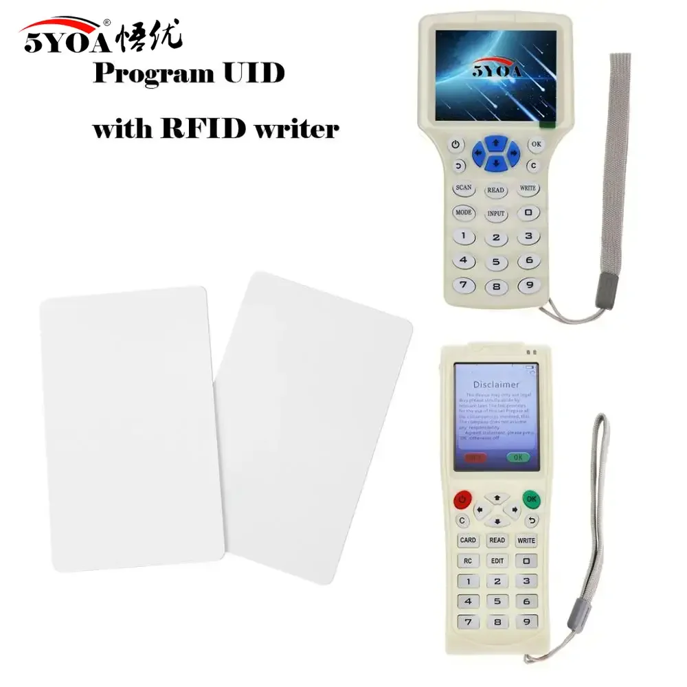 5YOA 10 Uds RFID UID tarjeta regrabable 13,56 Mhz clon para Mifare 1k S50 copia grabable sistema de asistencia cambiable CUID